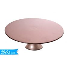Picture of ROSE GOLD CAKE STAND MADE FROM PLASTIC 29CM X H9.5CM